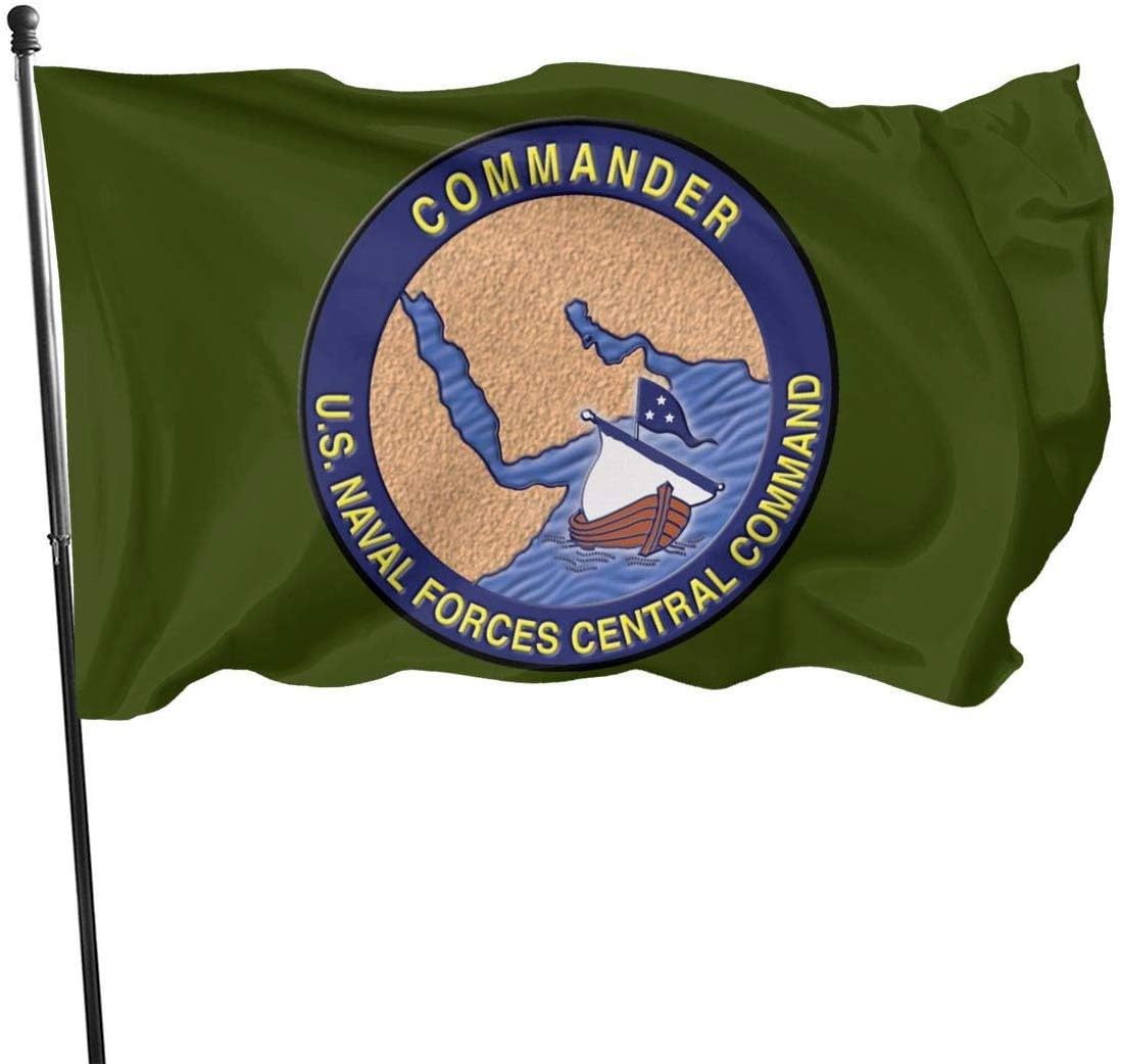 ShiHaiYunBai United States Naval Forces Central Command Outdoor Flag Home Garden Flag Banner Breeze Flag USA Flag Decorative Flag 3x5 Ft Flag
