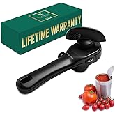 Bellemain Stainless Steel Can Opener – Manual Can Opener For seniors - Ergonomic Smooth edge Can Opener Hand Held Heavy Duty 