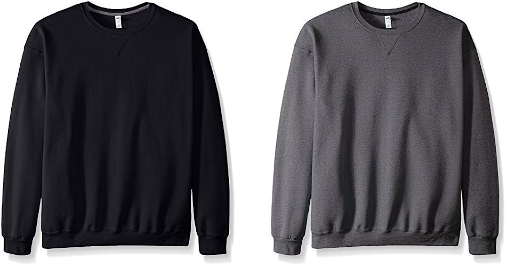 Fruit of the Loom Men's Fleece Crew Sweatshirt at  Men’s Clothing store