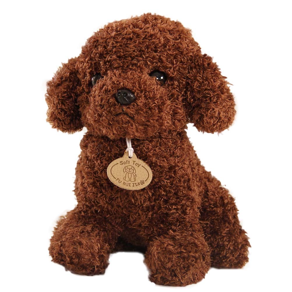Dormir Lindo Perro Peluche Marron Oscuro Bebe Ninos Caniche Suave Felpa Perro Stobok Hora De Dormir Juguetes Peluche Figura Marionetas Y Titeres 96 Mlcmthgg3e3b Marionetas De Peluche