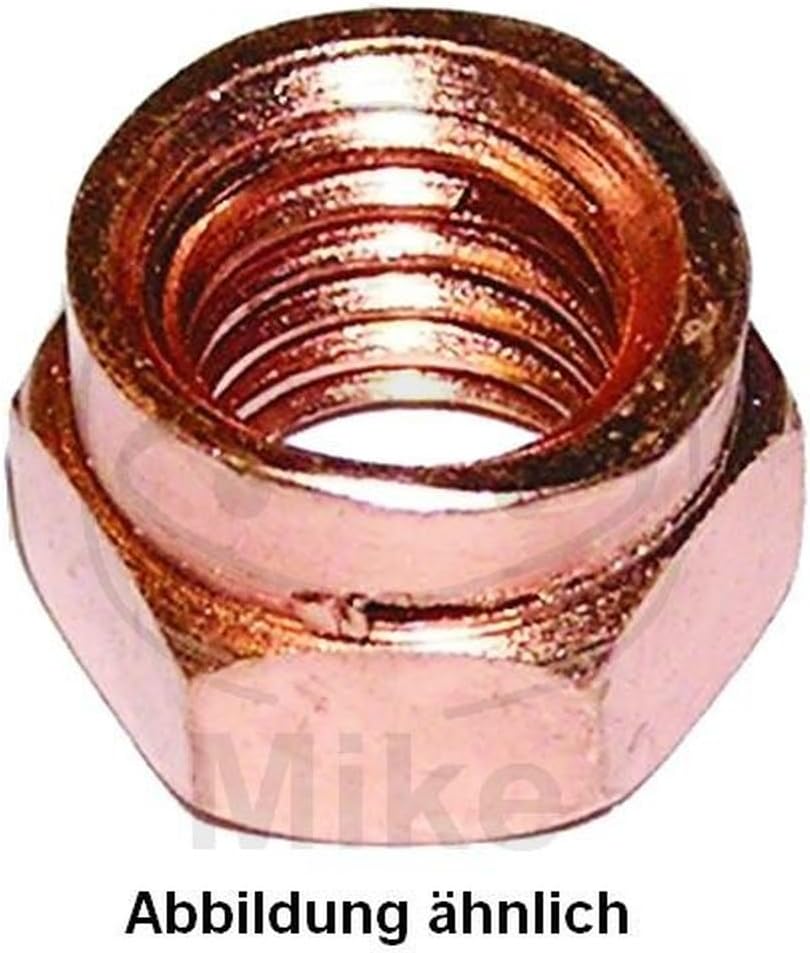 Dresselhaus Thermag-Schlitzmuttern, Reduced Hex Spanner Size DIN 14441, M 12 x 17 mm, 100 pcs, Copper-Coated