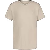 Calvin Klein Boys Short Sleeve Solid V-Neck T-Shirt, Soft, Comfortable, Relaxed Fit