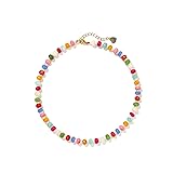 Joya Love Colorful Gemstone Beaded Rainbow