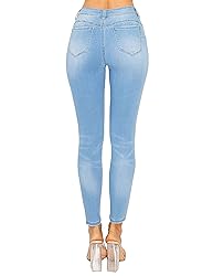 WAX JEAN Women's Butt I Love You Push-Up Destructed