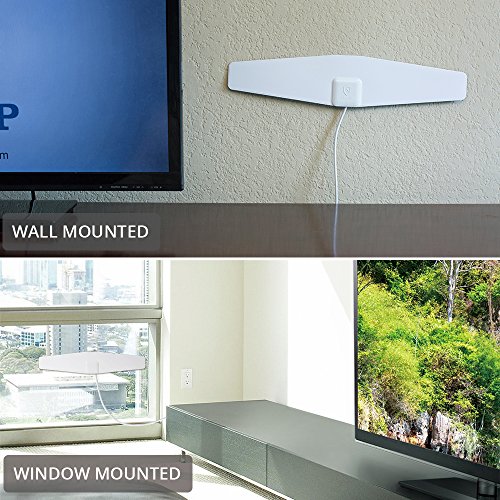 ANTOP HDTV Antenna Indoor, 30 Miles Range Multi-directional Reception with 10ft High Performance Coaxial Cable