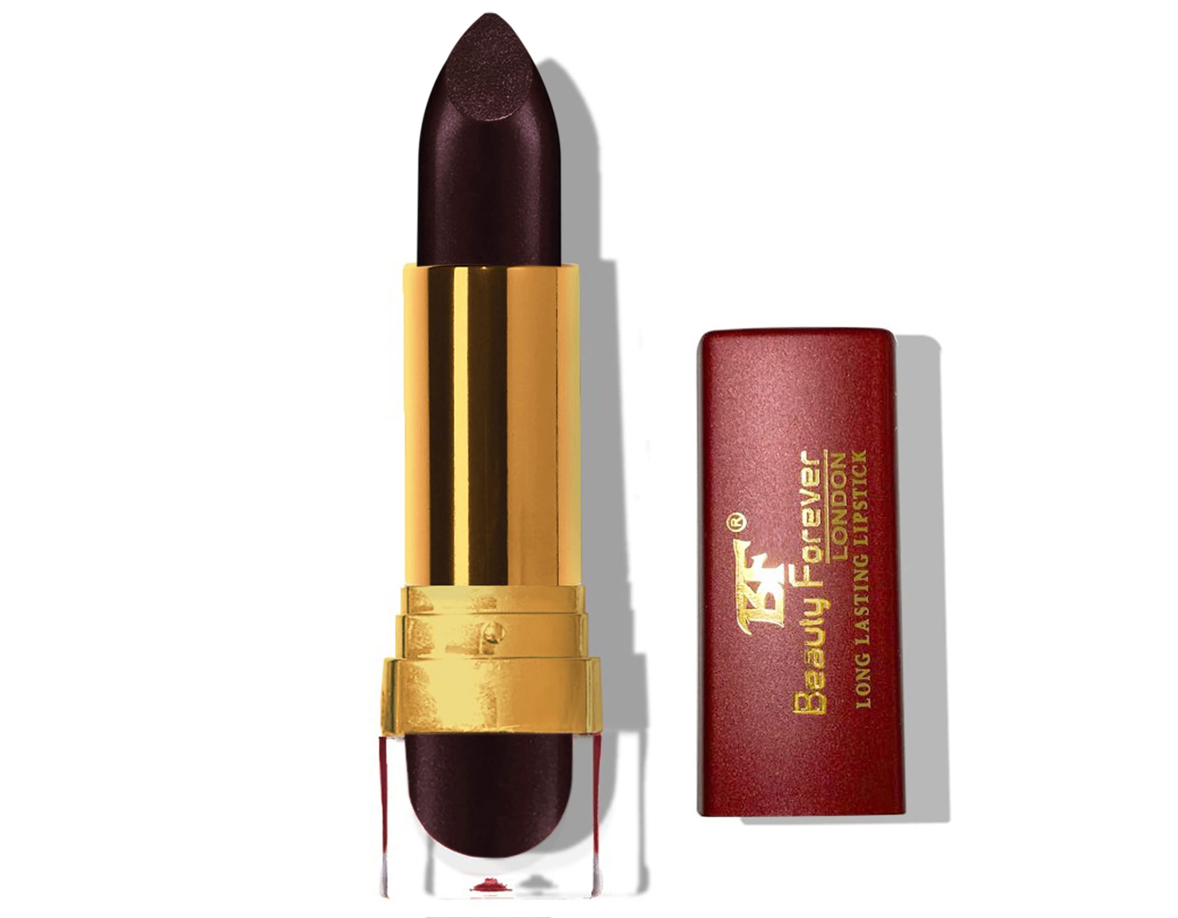 Beauty Forever Long Lasting Cream Lipstick, Glossy & Moisturising Lip Formula, Vitamin C & E Enriched, Hydrating Feature, High Impact Lip Colour, Available In 24 Shades (Black Berry (LL124))