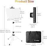 K Kasonic Foldable Music Stand 2-in-1 Collapsible Sheet Music Folder White view 7