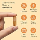 WeightWorld Organic Turmeric Black Pepper Capsules 365 Vegan Gluten Free view 5
