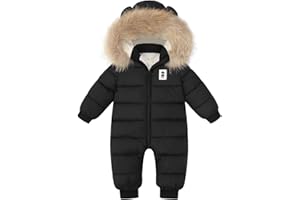 Fumdonnie Baby Girl Winter Snowsuit Newborn Boy Warm Coat Toddler Snow Suit Infant Clothes
