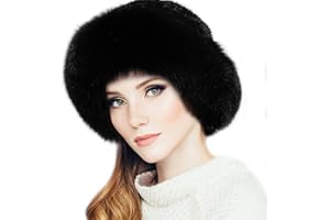 YXCFEWD Mink Hat Real Fur Hat Knit Furry Womens Russian Hat Fur Hat for Women with Elastic