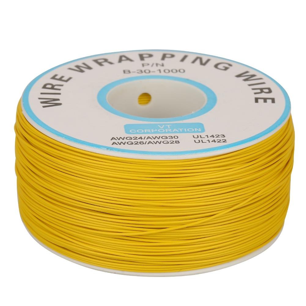 0.25mm Copper Wrapping Wire, 1 Roll 200M 30AWG Strand Cable Tinned Copper Wire 80℃(Blue)