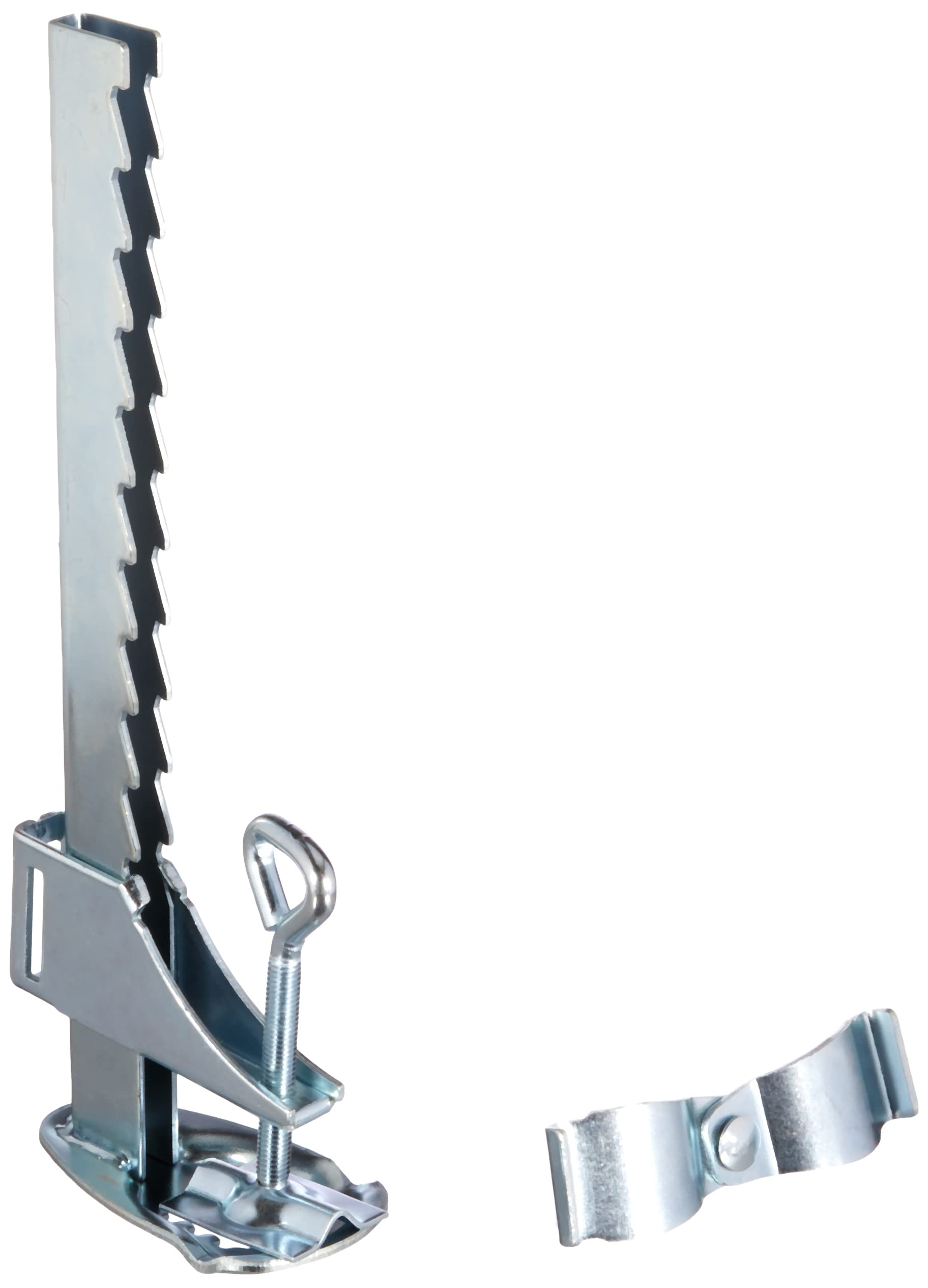 greemotion Sun Parasol Holder max. 32 mm Horizontal / max. 25 mm Vertical, Balcony Clamp for Garden Sun Umbrellas, Galvanised Steel Parasol Holder Fit for Balcony and Deck Railings, Silver