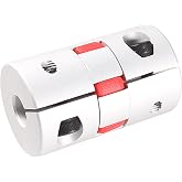 uxcell Shaft Coupling 1/2inch to 1/2inch Bore L66xD40 Flexible Coupler Joint for Servo Stepped Motor