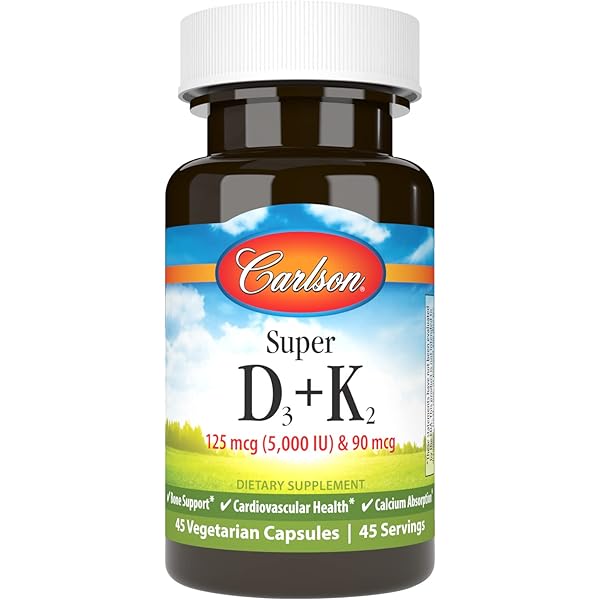Carlson vitamin D + K