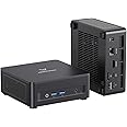 MINISFORUM UM690L Slim Mini PC, AMD Ryzen 9 6900HX Mini Computer (8C/16T, up to 4.9 GHz), 16GB LPDDR5 and 1 TB PCIe 4.0 SSD, DP/HDMI 2.1/USB 4, 4 x USB Type-A, WiFi 6E/BT 5.3