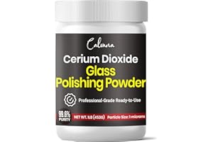 Calvana Cerium Oxide Glass Polishing Powder (1 lb) – Glass Scratch Remover for Car Windows, Restores Clarity and Removes Wiper Marks, Swirls, and Water Spots, 1 Micron