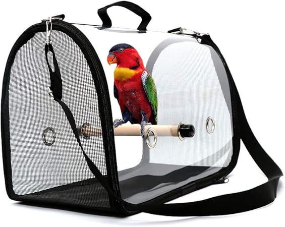 clear bird carrier