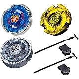 Bey Battle Metal Fusion Turbo Evolution Set with 4D Launcher Set Packed in Storage Case Toys for Prime