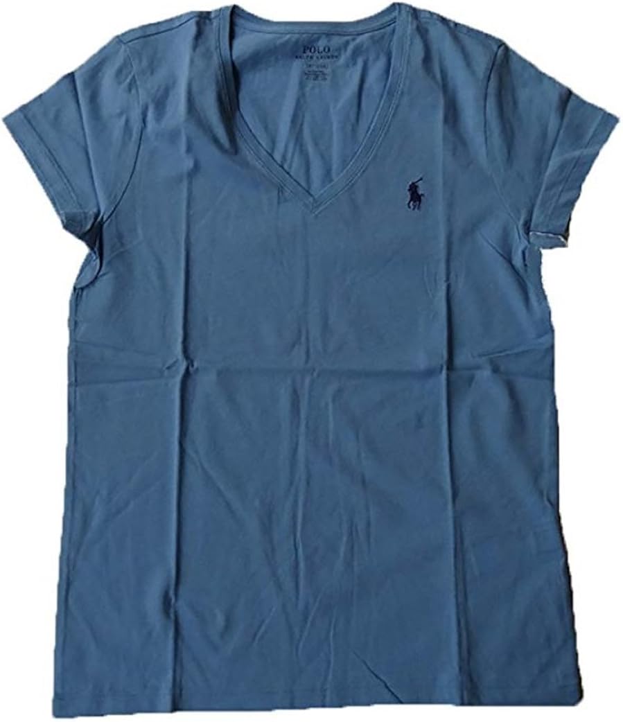 RALPH LAUREN Sport Women's Lightweight V-Neck T-Shirt: Clothing
