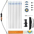 40" Youth Bow and Arrow Set for Kids 8-12 & Teens - Ambidextrous Recurve Archery Gear with Safety Arrows - Toys for Ages 8-13, Backyard Games Gift for Beginner Archers