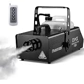 FANSTGEQ 3000W Professional Fog Machine with DMX Remote for Stage Halloween | 50000 CFM Output, Timer Function, Adjustable Smoke, Fast Warm-Up, Heavy Steel Build for DJ Party Concert Events