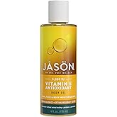 JASON Vitamin E 5,000 IU Moisturizing Body Oil, For Hair, Face, and Body, 4 Fluid Ounces