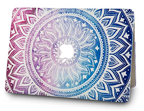 KECC Compatible with MacBook Pro 13 inch Case 2019-2016 with Touch Bar A2159 A1989 A1706 A1708 Protective Plastic Hard Shell + Keyboard Cover (Purple Medallion)