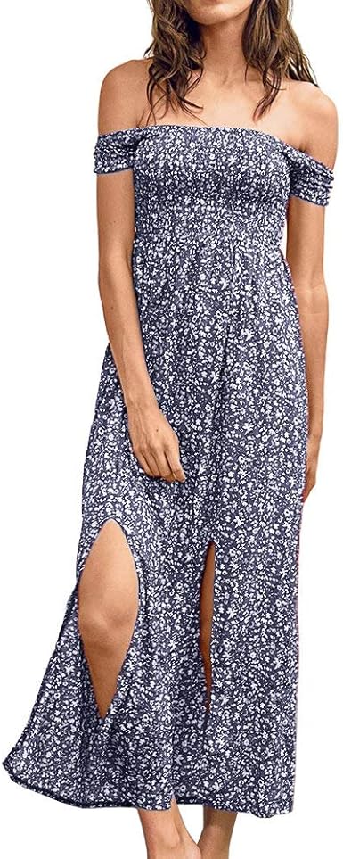 bohemian off shoulder dress