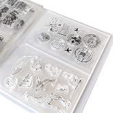arriettycraft Clear Stamps Storage Cutting Dies Storage Paper Craft Keeper Cards Storage Photo Storage Storage Keeper Cards Folder Storage for DIY Scrapbooking Arts Crafts Collecting Album