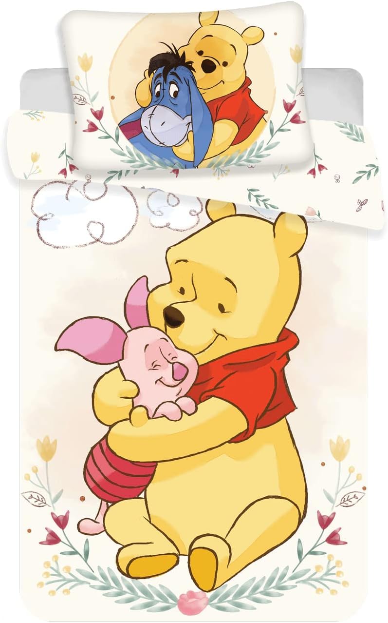 Jerry Fabrics Baby Bed Linen Disney Winnie The Pooh 100 x 135 cm 100% Cotton Multi-Coloured — image 1
