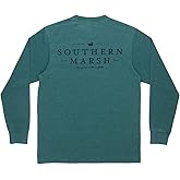 Southern Marsh Men's SEAWASH Classic T-Shirt – Long Sleeve Casual Graphic Tee
