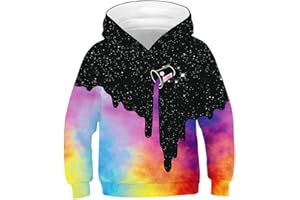 Imbry Boys Girls 3D Printed Hoodie for Kids Animal Hooded Pullover Sweatshirt