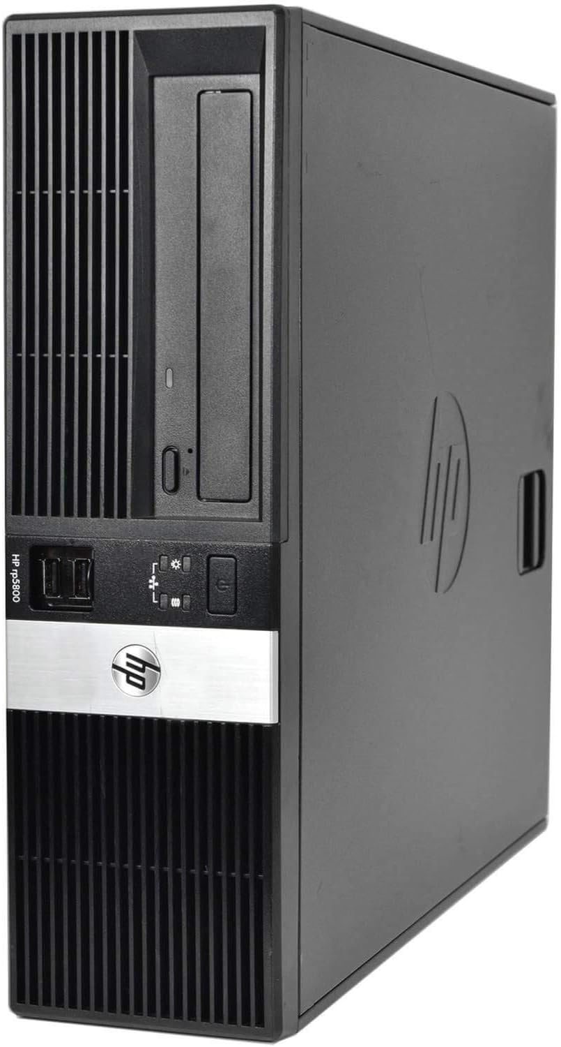 HP RP 5800 Small Form Factor Business PC, Intel CoreI5-2400, up to 3.4G, 4G DDR3, 250GB, VGA, Win10 64 bit-Multi-Language English/Spanish/French(CI5)(Renewed)