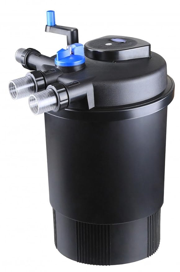 Aquaristikwelt24 CPF 30000 Bio Druckteichfilter 60000l Teichfilter Bachlauf inkl.55 Watt UVC Klärer Druckfilter Bachlauf UVC 