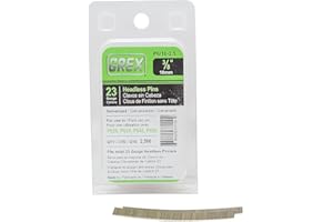 GREX P6/10-2.5 23 Gauge 3/8-Inch Length Headless Pins (2,500 per Box)