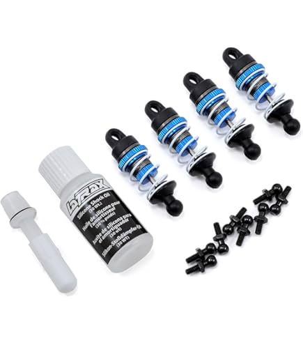 Parti Latrax Teton Ammortizzatori RC Per Latrax Teton 1/18 | Lega Alluminio Blu | Riduzione Vibrazioni Ammortizzatori Alluminio