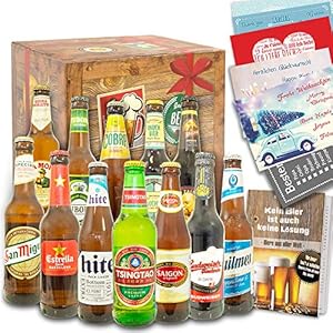 12x Bier aus aller Welt / 12er Bier Geschenkset/Geschenkpaket zum Geburtstag