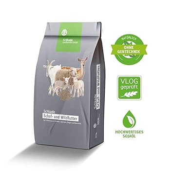 Schkade Landhandel GmbH Ziegenfutter, 25 kg, 3 mm pelletiert, EIN nährstoffreiches Futter für Ziegen