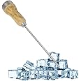 Rocky Mountain Goods Ice Pick Tool with Wooden Handle - Sharp Stainless Steel Blade for Breaking Ice, Chipping, Ice Cubes,Bartenders, Freezer and Ice Bags - 6” Blade with Sharp Strong Point