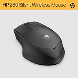 HP 280 Silent Wireless Mouse Blue 1600 DPI 2.4GHz USB Dongle Included view 3