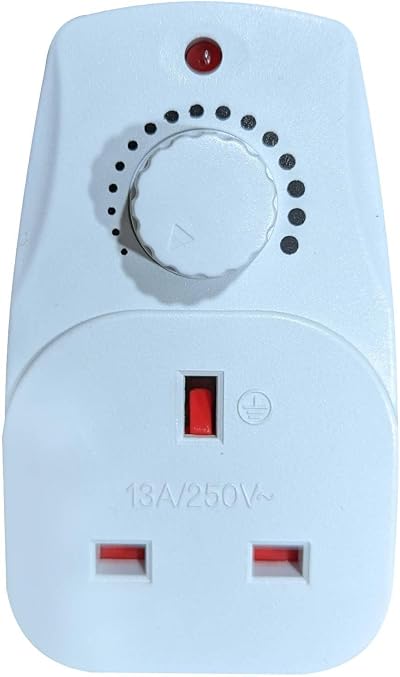 Eagle 13A Plug in Dimmer Adjustable Light Control Switch for Lamps Fans