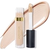 LAURA GELLER NEW YORK The Ideal Fix Concealer - Porcelain - Buildable Medium to Full Coverage Liquid Concealer - Covers Under Eye Dark Circles & Blemishes - Long-Lasting