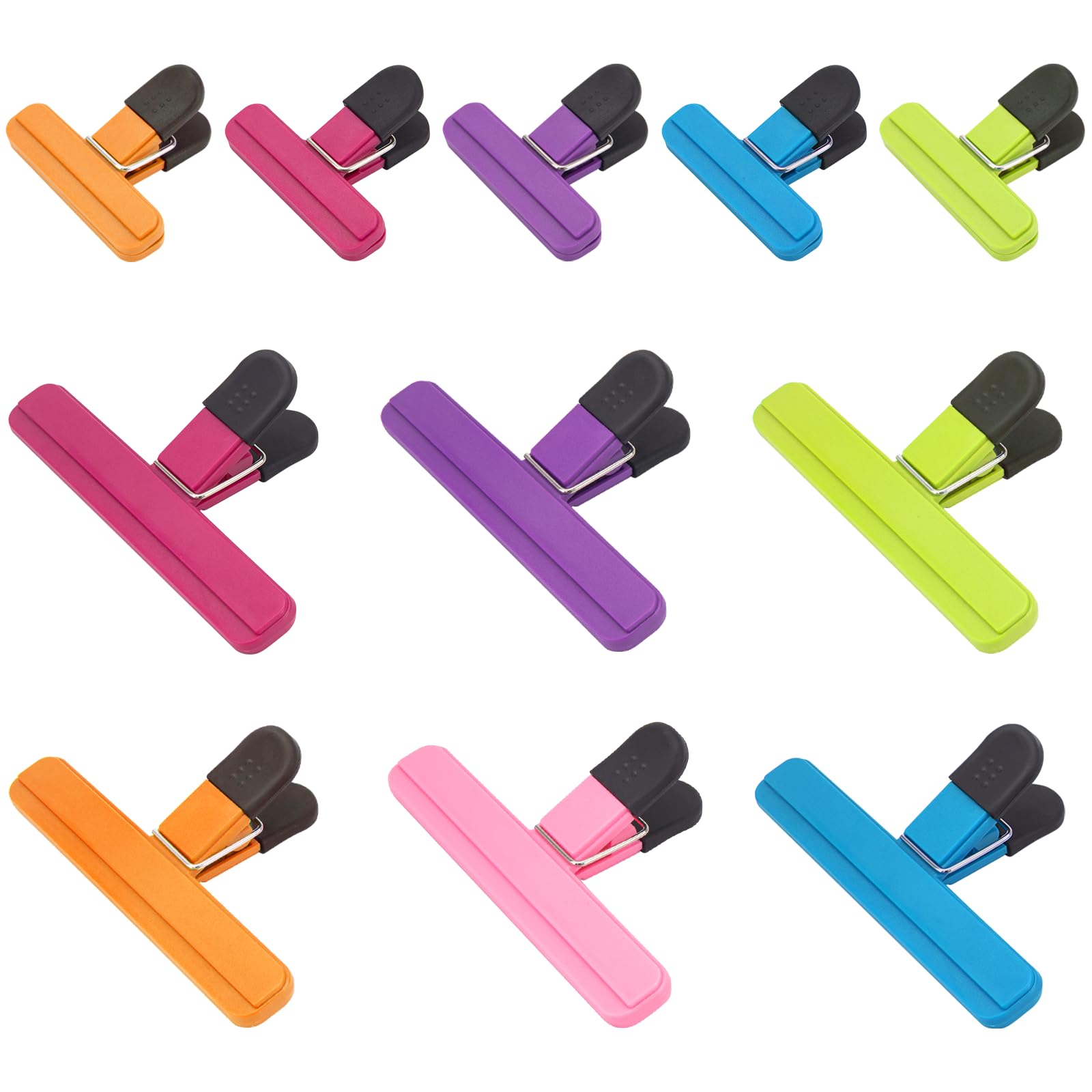 Photo 1 of EWOID 11Pcs Chip Bag Clips, Bag Clips for Food Storage, Snack Bag Clips for Chips and Other Food Bags, Heavy Duty Sealing Clips for Home, Office and More