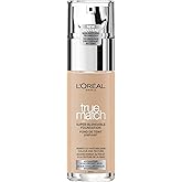 L’Oréal Paris Super-Blendable Foundation, Skincare Infused with Hyaluronic Acid & 80% Moisturizing Cream, Hydrates Skin in 72