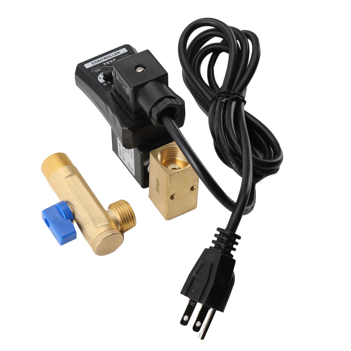 Automatic Electronic Timed Air Tank Drain Valve – 1/2" Port, 110V For Compressor