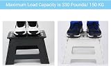 SMALUCK Step Stool 9 Inch Folding Plastic Lightweight 150 kg White view 4