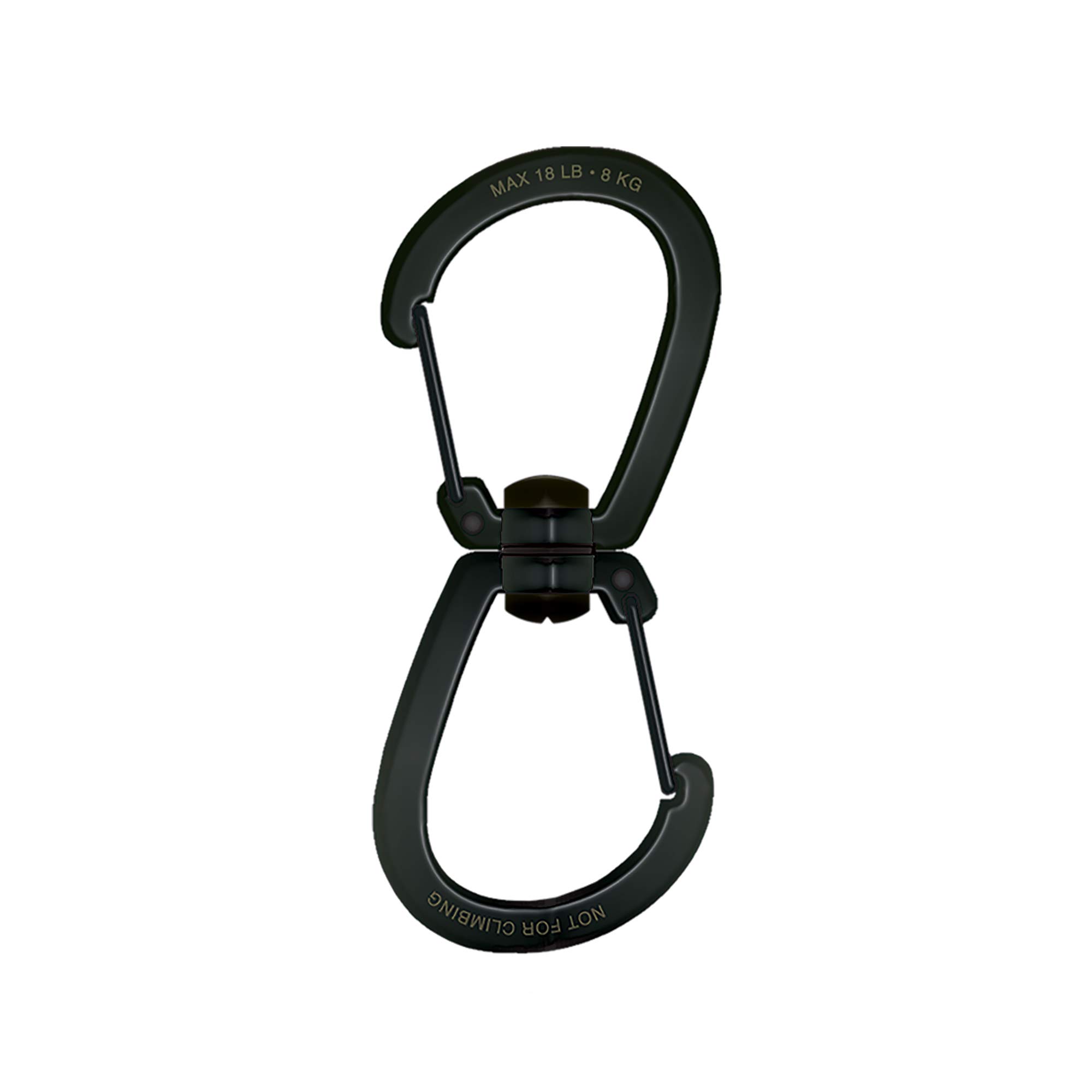 Sun Company HikeHitch 360 - Medium | Rotating Double Carabiner | Spinning Dual Clip