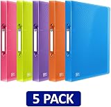 Oxford A4 Ring Binders 40mm Spine Pack of 5 Assorted Colours view 8