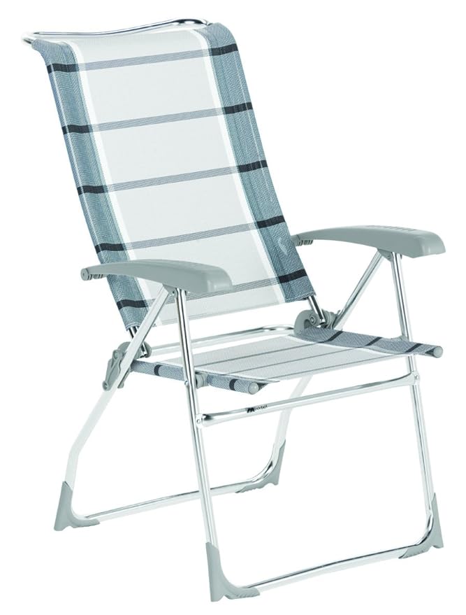 Dukdalf Aspen Eight Position Lightweight Reclining Caravan Chair Grey
