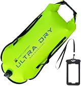 Ultra Dry Adventurer Swim Buoy Tow Float 28L Dry Bag Green with Case view 1